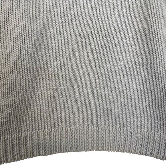 Shenanigans Womens Pastel Blue Vintage Embroidered Cable Knit Chunky Sweater M - Picture 11 of 16